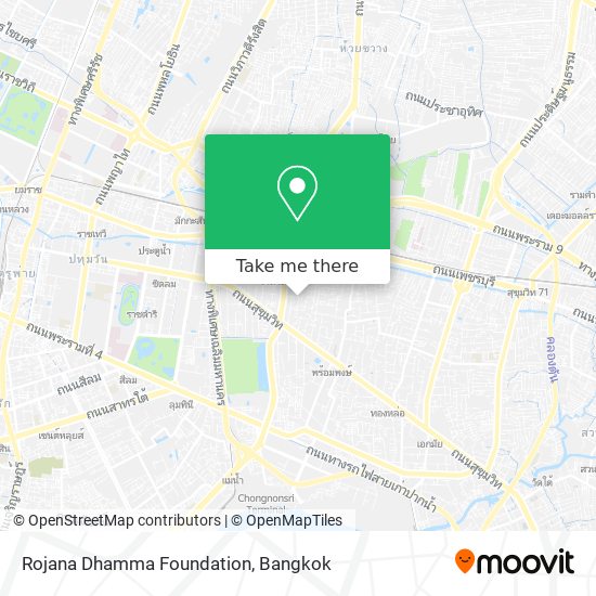 Rojana Dhamma Foundation map