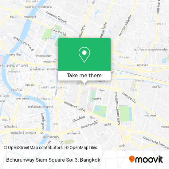 Bchurunway Siam Square Soi 3 map