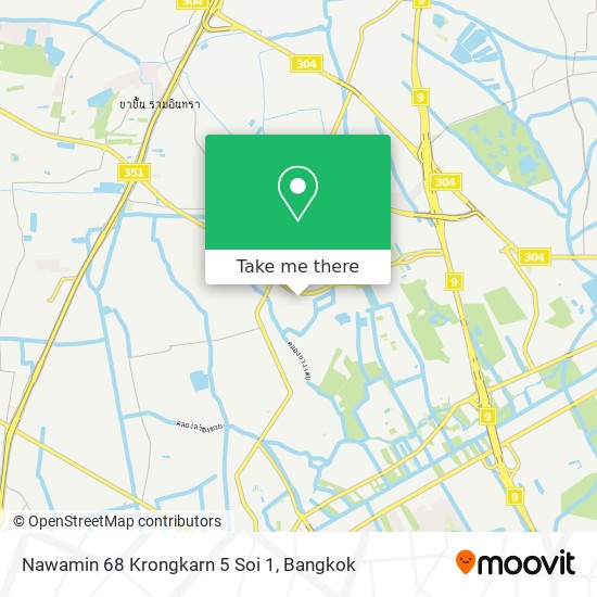 Nawamin 68 Krongkarn 5 Soi 1 map