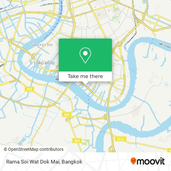 Rama Soi Wat Dok Mai map