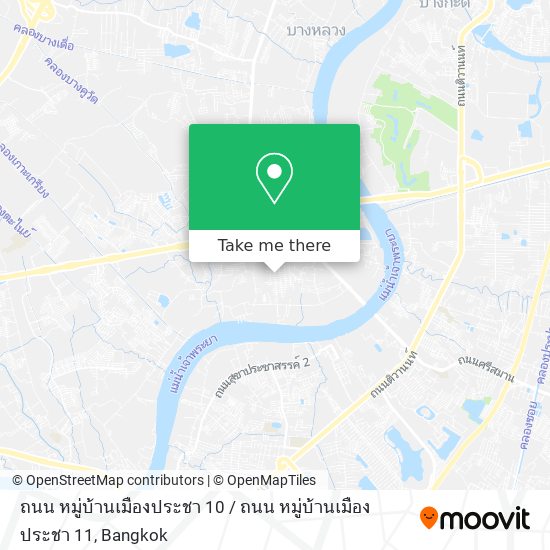 ถนน หมู่บ้านเมืองประชา 10 / ถนน หมู่บ้านเมืองประชา 11 map