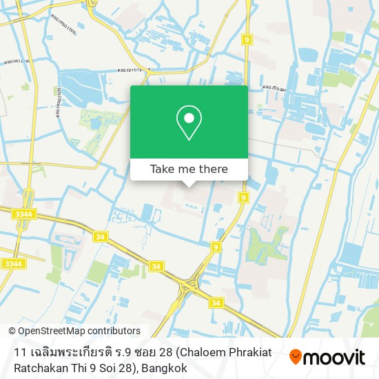 11 เฉลิมพระเกียรติ ร.9 ซอย 28 (Chaloem Phrakiat Ratchakan Thi 9 Soi 28) map