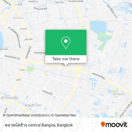 ตลาดนัดข้าง central Bangna map
