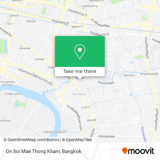 On Soi Mae Thong Kham map