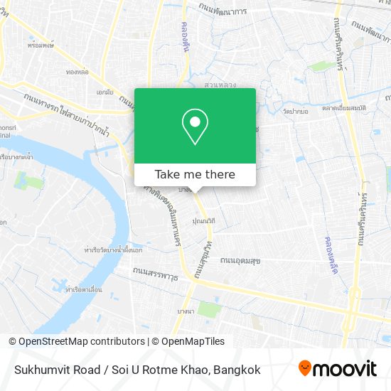 Sukhumvit Road / Soi U Rotme Khao map