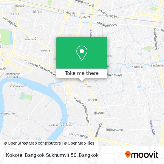 Kokotel Bangkok Sukhumvit 50 map