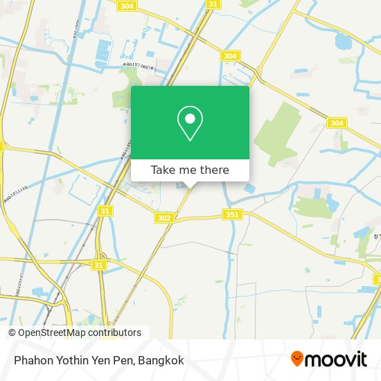 Phahon Yothin Yen Pen map