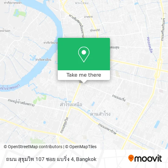 ถนน สุขุมวิท 107 ซอย แบริ่ง 4 map