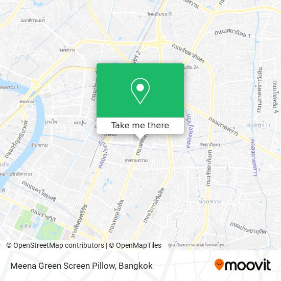 Meena Green Screen Pillow map