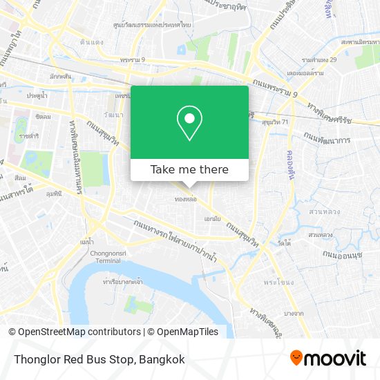 Thonglor Red Bus Stop map