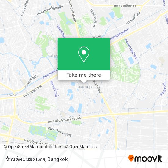 ร้านตัดผมมดแดง map