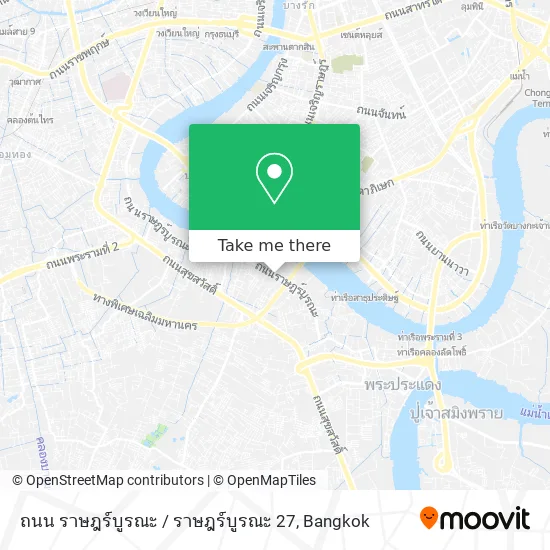 ถนน ราษฎร์บูรณะ / ราษฎร์บูรณะ 27 map