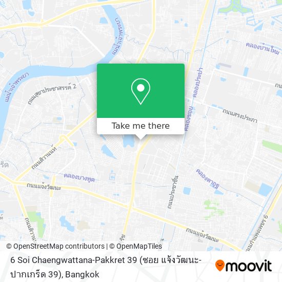 6 Soi Chaengwattana-Pakkret 39 (ซอย แจ้งวัฒนะ-ปากเกร็ด 39) map