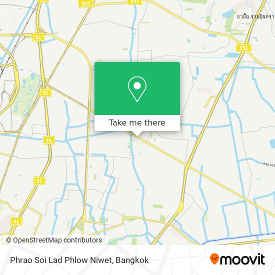 Phrao Soi Lad Phlow Niwet map