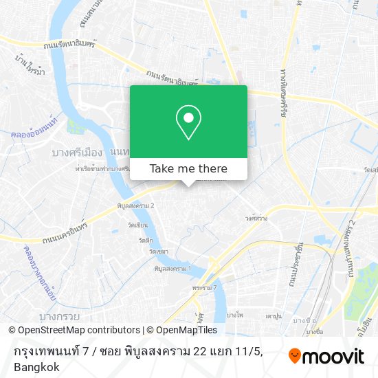 กรุงเทพนนท์ 7 / ซอย พิบูลสงคราม 22 แยก 11 / 5 map