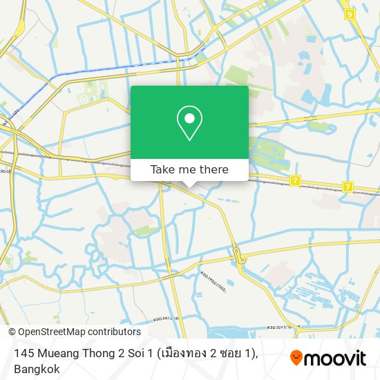 145 Mueang Thong 2 Soi 1 (เมืองทอง 2 ซอย 1) map