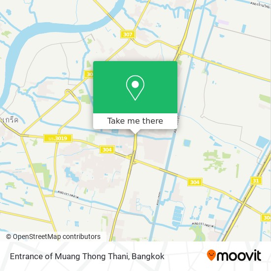 Entrance of Muang Thong Thani map