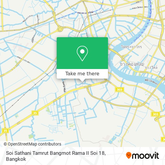 Soi Sathani Tamrut Bangmot Rama II Soi 18 map