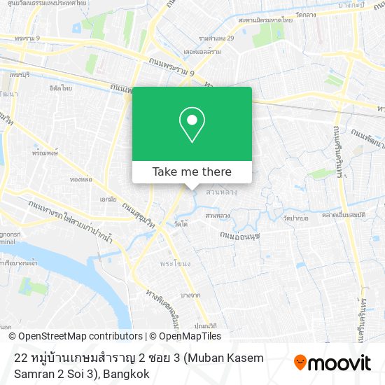 22 หมู่บ้านเกษมสำราญ 2 ซอย 3 (Muban Kasem Samran 2 Soi 3) map