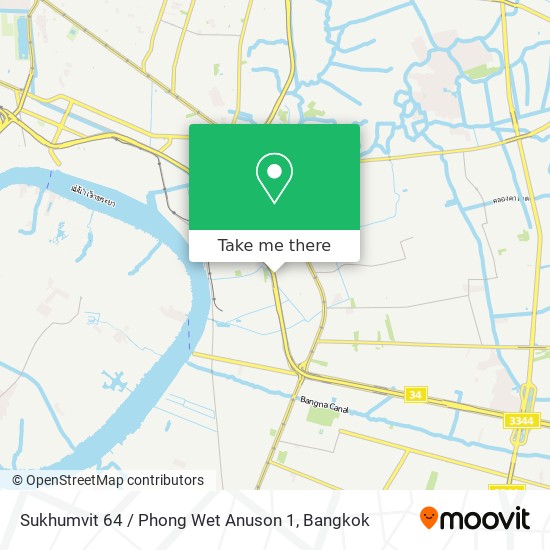 Sukhumvit 64 / Phong Wet Anuson 1 map