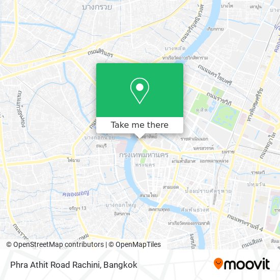 Phra Athit Road Rachini map