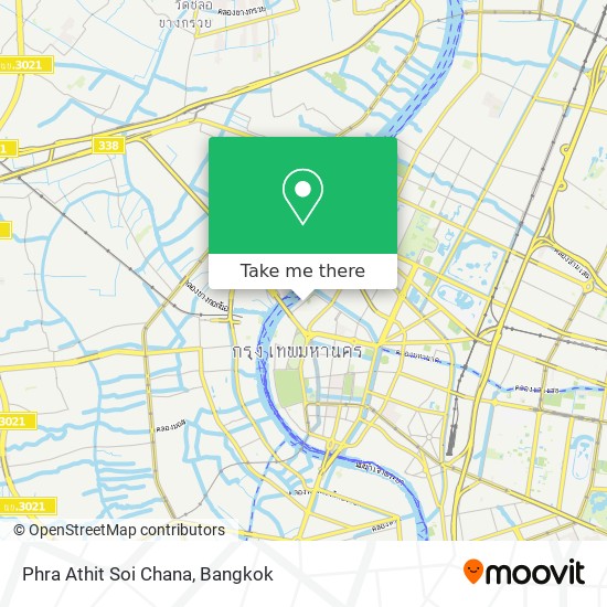 Phra Athit Soi Chana map