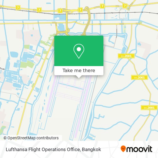 Lufthansa Flight Operations Office map