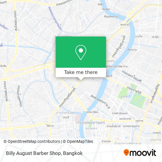 Billy August Barber Shop map