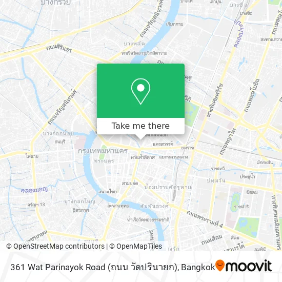 361 Wat Parinayok Road (ถนน วัดปรินายก) map