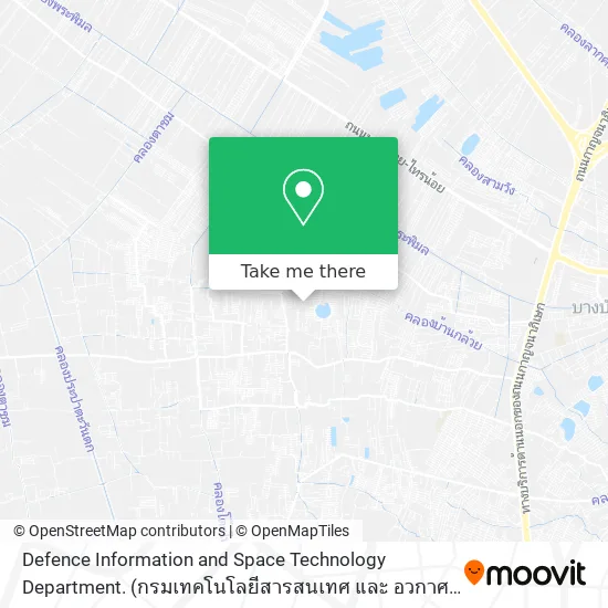 Defence Information and Space Technology Department. (กรมเทคโนโลยีสารสนเทศ และ อวกาศกลาโหม) map