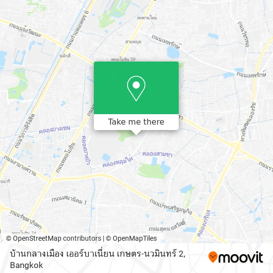 บ้านกลางเมือง เออร์บาเนี่ยน เกษตร-นวมินทร์ 2 map