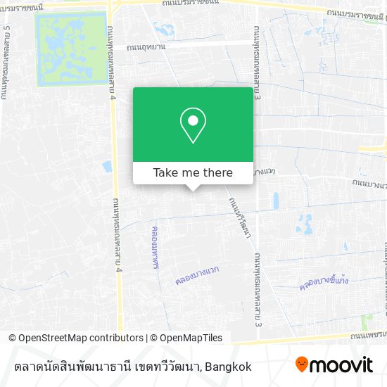 ตลาดนัดสินพัฒนาธานี  เขตทวีวัฒนา map