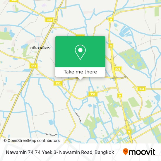 Nawamin 74 74 Yaek 3- Nawamin Road map