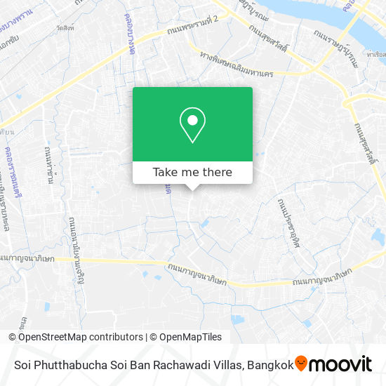 Soi Phutthabucha Soi Ban Rachawadi Villas map