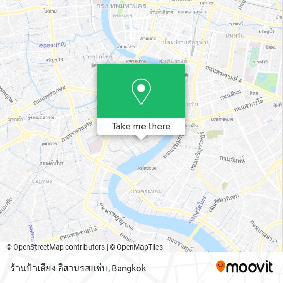 ร้านป้าเตียง อีสานรสแซ่บ map