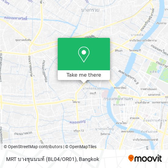 MRT บางขุนนนท์ (BL04/OR01) map