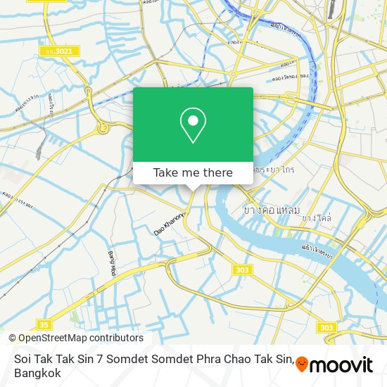 Soi Tak Tak Sin 7 Somdet Somdet Phra Chao Tak Sin map