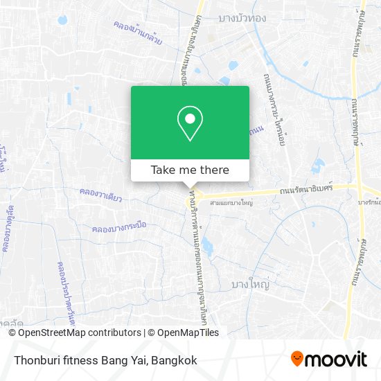 Thonburi fitness Bang Yai map