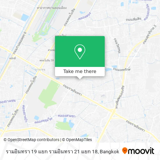 รามอินทรา 19 แยก รามอินทรา 21 แยก 18 map