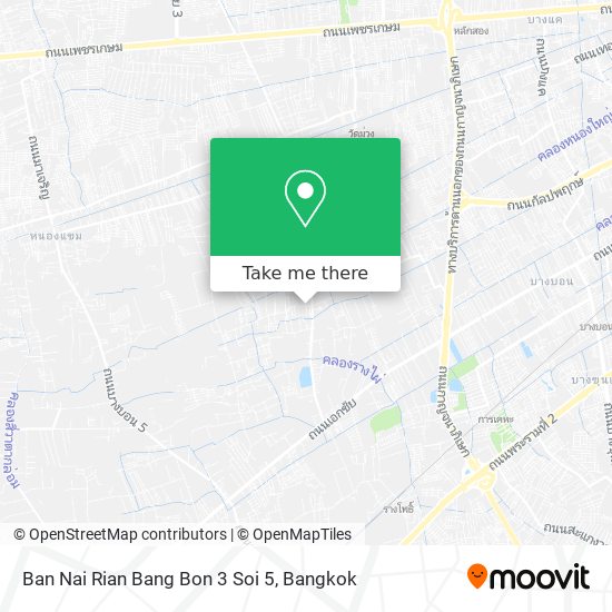 Ban Nai Rian Bang Bon 3 Soi 5 map