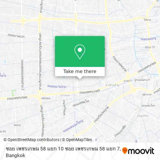 ซอย เพชรเกษม 58 แยก 10 ซอย เพชรเกษม 58 แยก 7 map