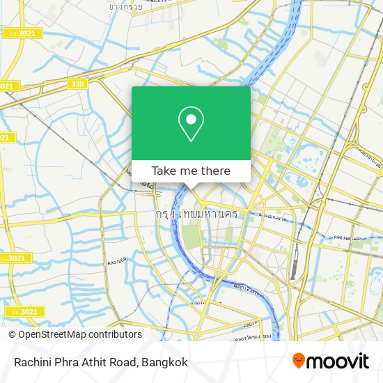 Rachini Phra Athit Road map