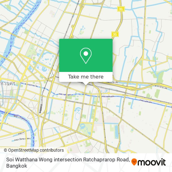 Soi Watthana Wong intersection Ratchaprarop Road map
