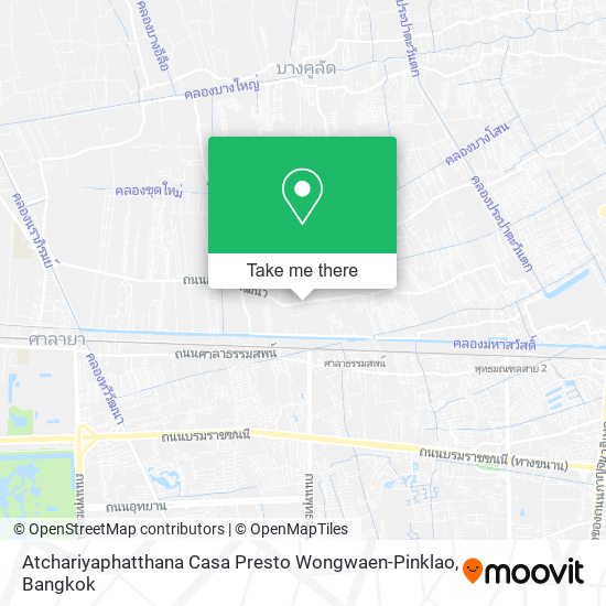 Atchariyaphatthana Casa Presto Wongwaen-Pinklao map