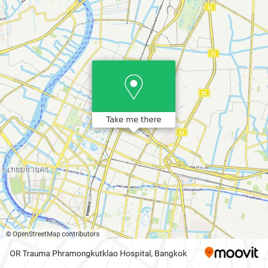 OR Trauma Phramongkutklao Hospital map