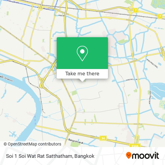 Soi 1 Soi Wat Rat Satthatham map