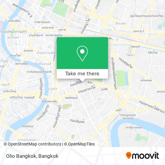 Olio Bangkok map