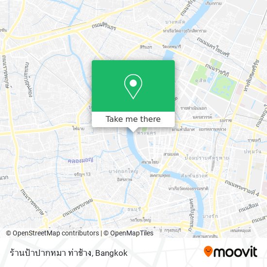 ร้านป้าปากหมา ท่าช้าง map