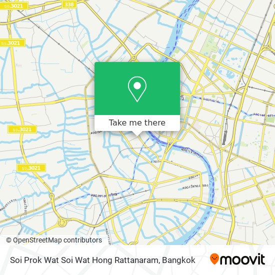 Soi Prok Wat Soi Wat Hong Rattanaram map