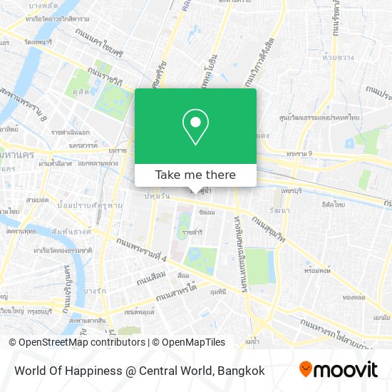 World Of Happiness @ Central World map